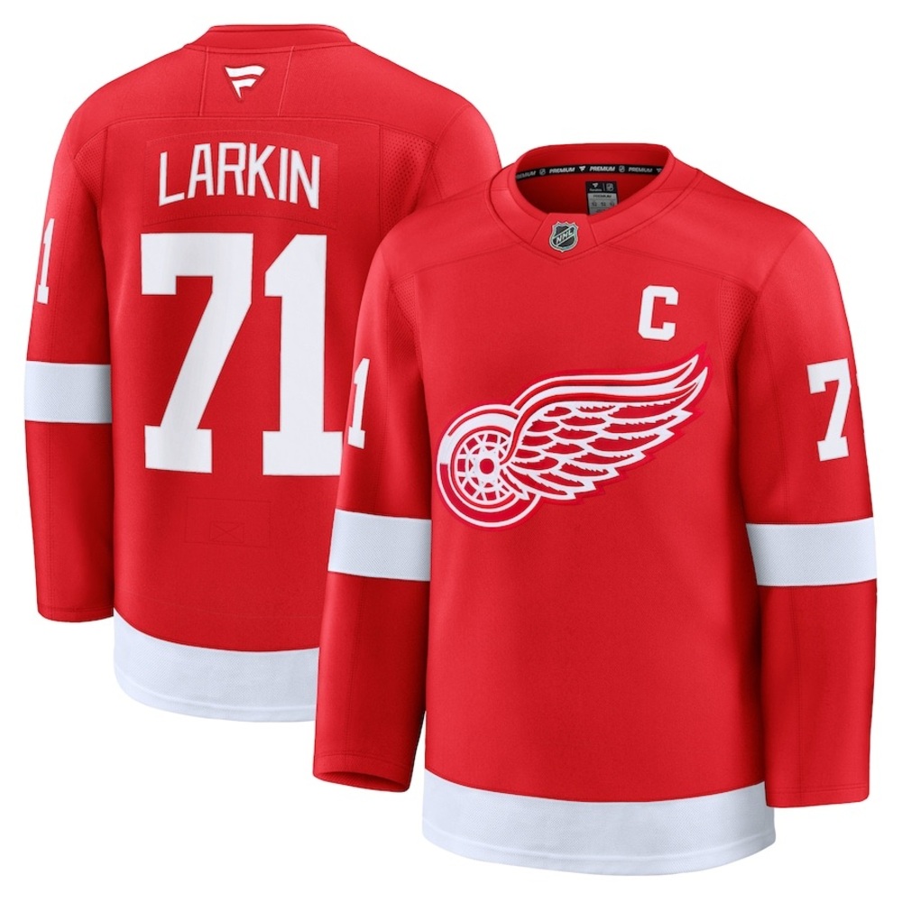 Dylan Larkin Detroit Red Wings Fanatics Home Premium Authentic '25 Jersey - Red - Picture 8 of 8